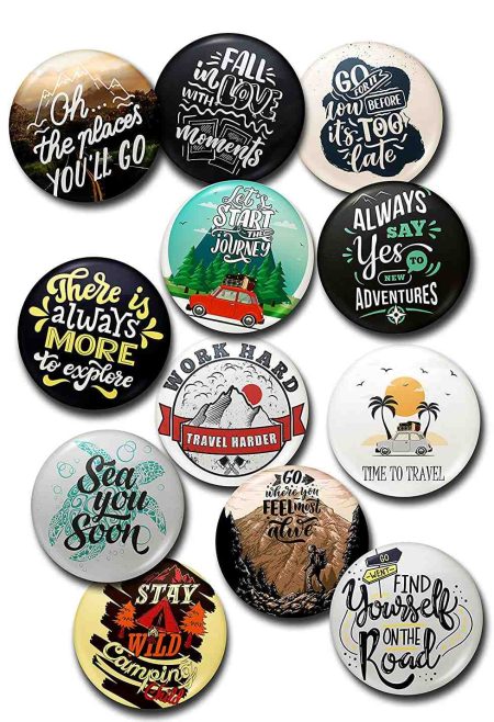 TRAVEL BADGES COLLECTIONS SET OF 12