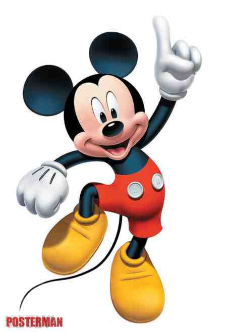 MICKEY MOUSE DANCING WALL POSTER