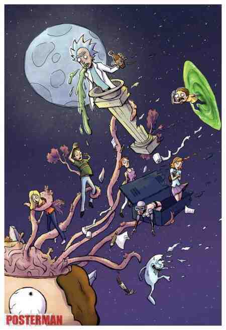 RICK AND MORTY ADVENTUROUS WALL POSTER
