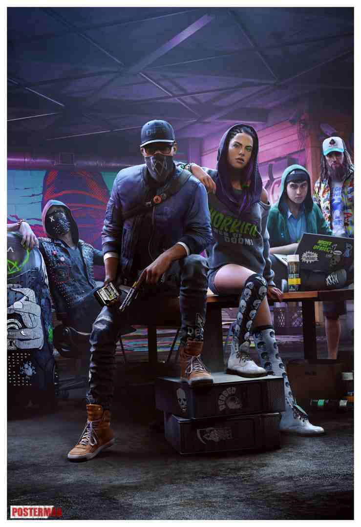 WATCH DOGS 2 POSTER