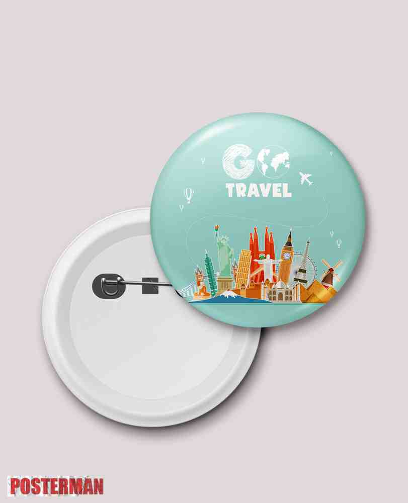 GO TRAVEL AWESOME BADGE