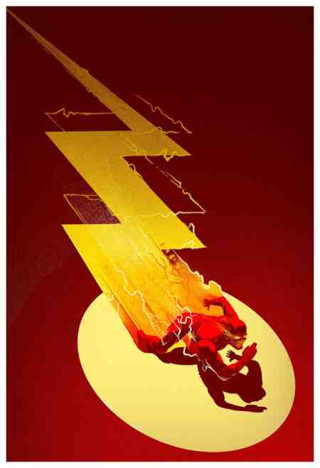 FLASH INSPIRED BY DC COMIC FAN MADE POSTER