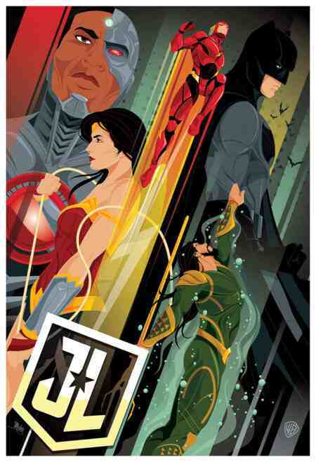 JUSTICE LEAGUE FAN ART POSTER INSPIRED BY DC COMIC