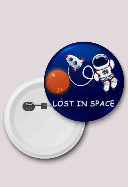 LOST IN SPACE BUTTON BADGE