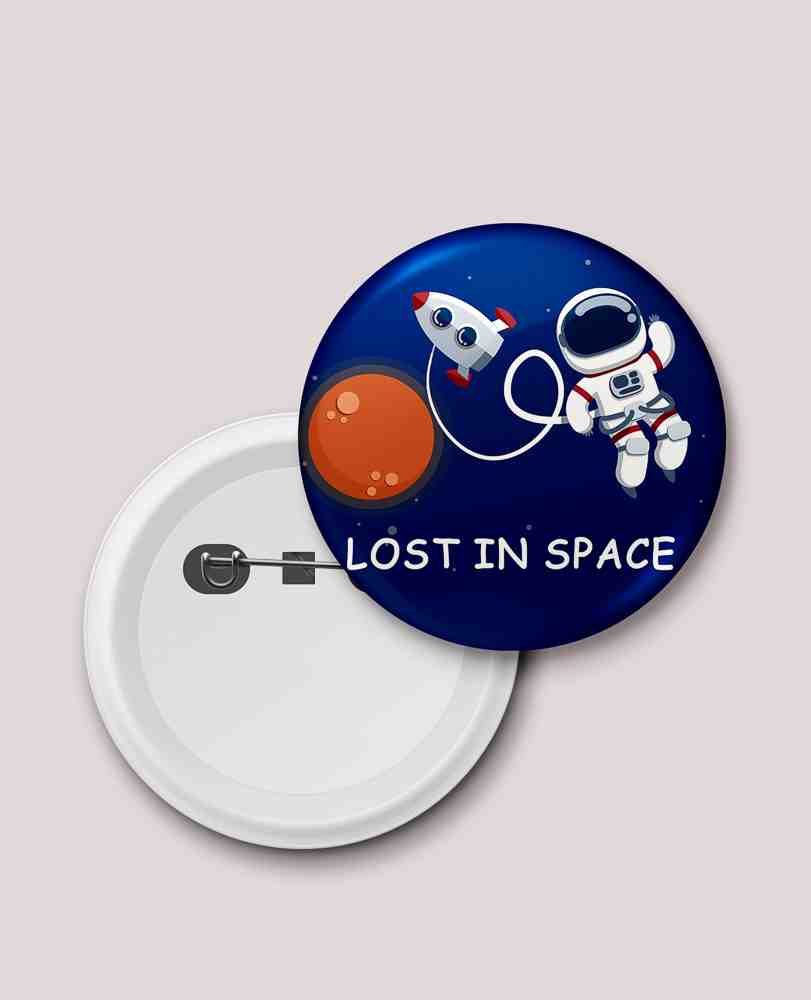 LOST IN SPACE BUTTON BADGE